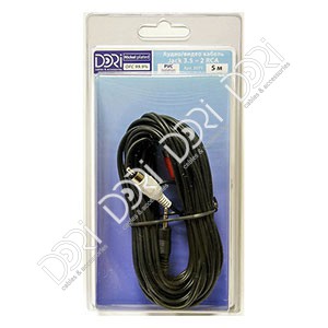 2071 DORI шнур JACK3,5-2RCA L=5m