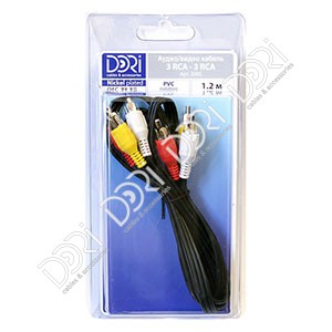 2005 DORI шнур 3RCA-3RCA L=1,2m