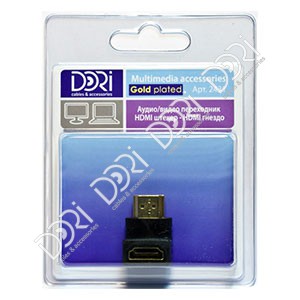 2431 Переходник HDMI штекер - HDMI гнездо угловой