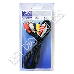 2020 DORI шнур 4RCA-4 RCA L=1,2m