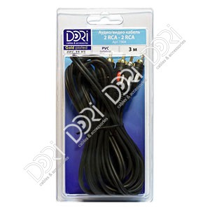 1904 DORI шнур 2RCA-2 RCA L=3m
