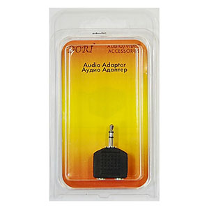 2364 Переходник Plug 3,5(шт) на 2 Jack 3,5(гн)