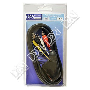 2046 DORI шнур SCART-4RCA L=1,5m
