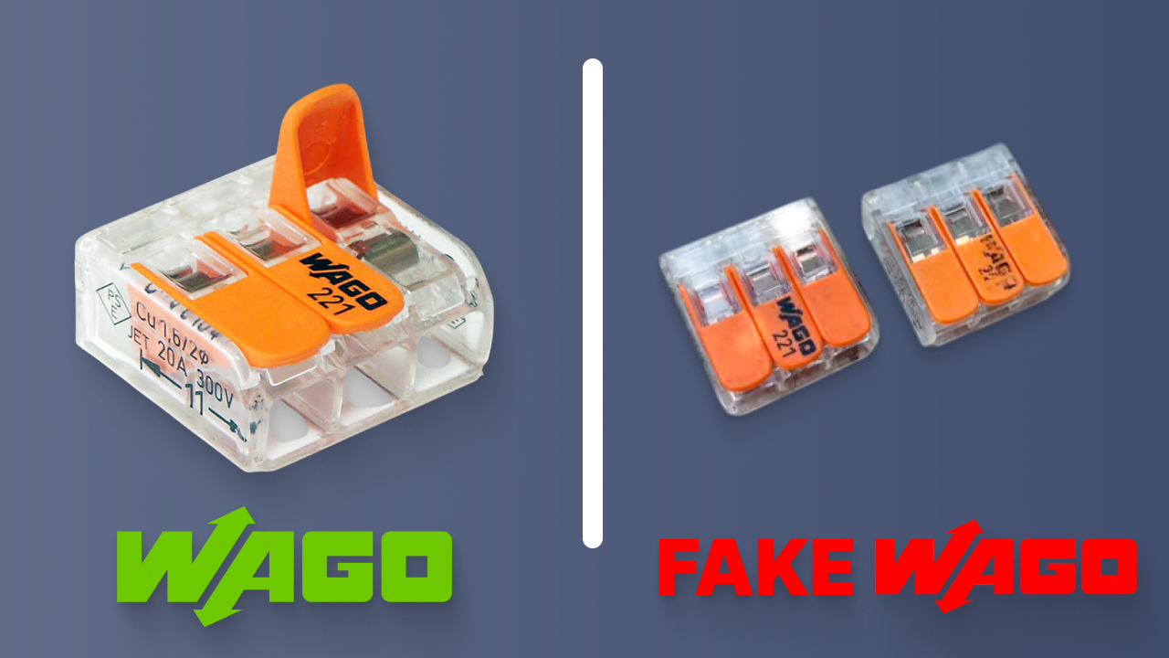 Как отличить оригинальные клеммы WAGO от подделок
