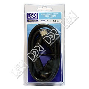 1964-1 DORI шнур HDMI-HDMI L=1,5m угловой