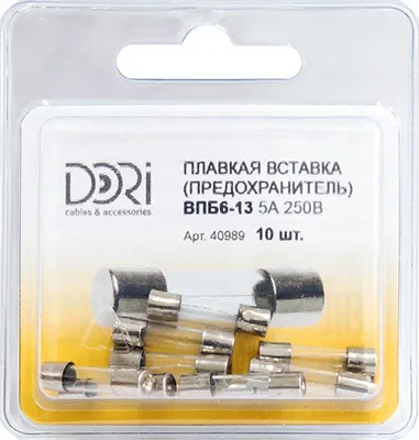 40989 Плавкая вставка ВПБ6-13 5А 250В