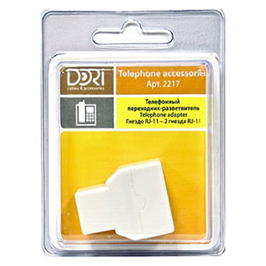 2217 Телефонный переходник-разветвитель (гнездо RJ-11 - 2 гнезда RJ-11)