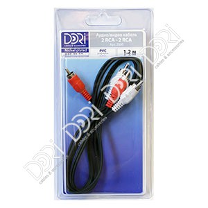 2000 DORI шнур 2RCA-2RCA L=1,2m