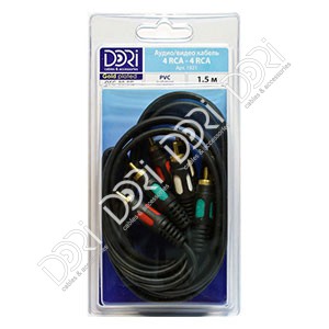 1921 DORI шнур 4RCA-4 RCA L=1,5m