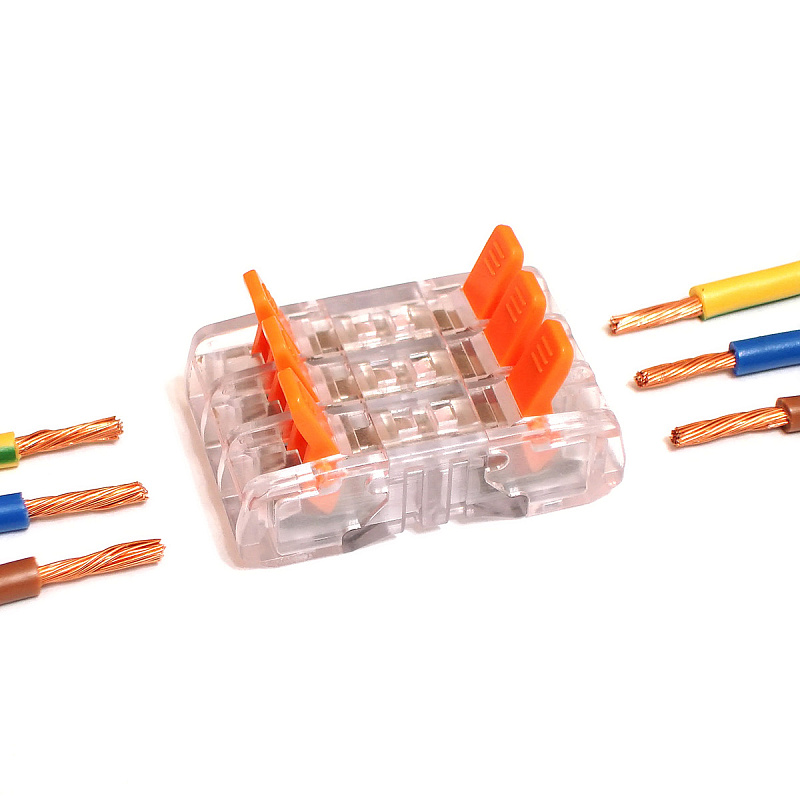 50746 Соединительная клемма проходная СМК 221-653, 3 шт в блистере