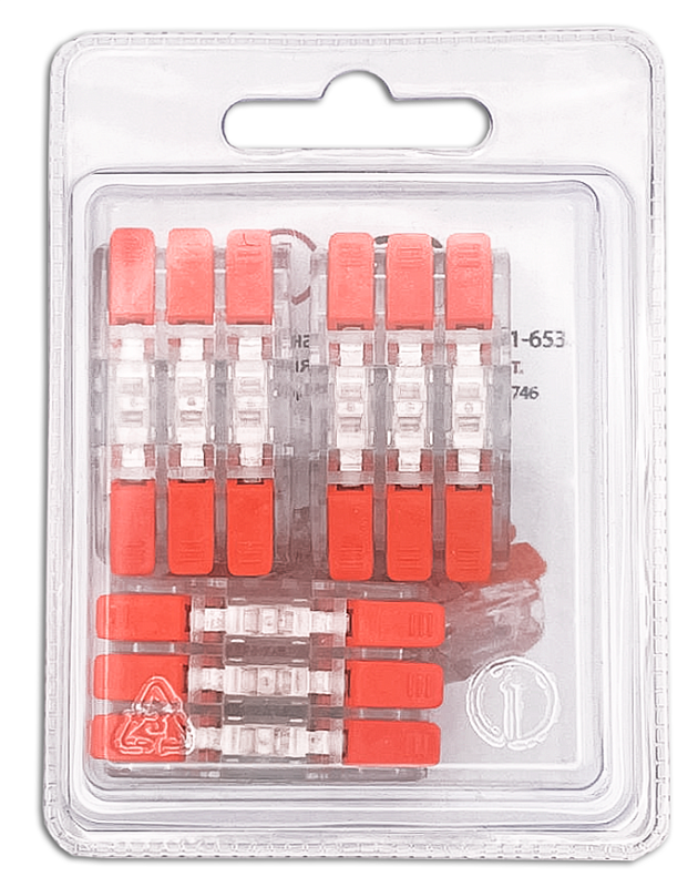 50746 Соединительная клемма проходная СМК 221-653, 3 шт в блистере