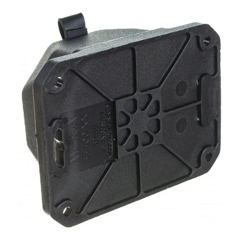 68439 Колодка 1 гнездо с/з c крышкой каучуковая