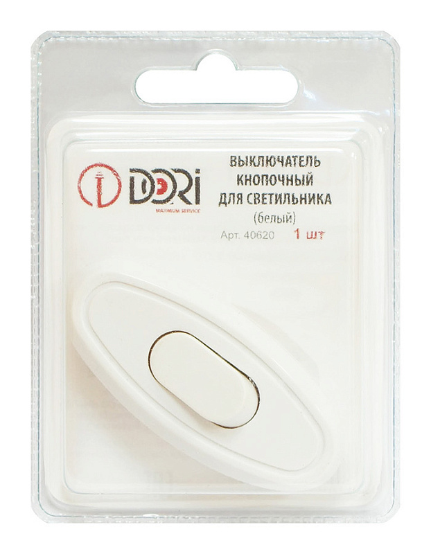 40620 Выключатель кнопочный для бра,белый