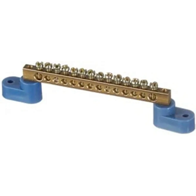 45069 Нулевая шина на 2-х угловых изоляторах 20 отверстий