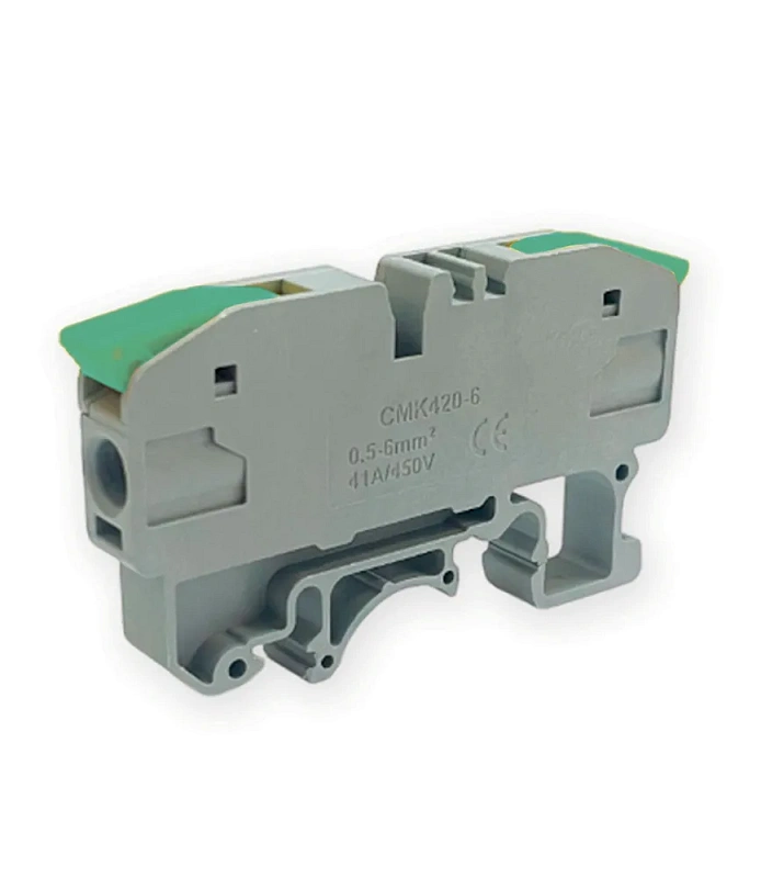 52627 Соединительная клемма Dori на дин рейку (CMK 420-6) проходная (0,5-6mm2), 41А, набор 3 цвета