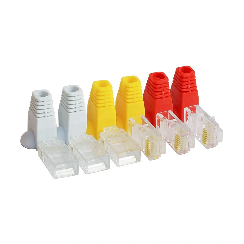 2346 Коннектор RJ-45 (8P8C) 6 шт.+ колпачки в блистере