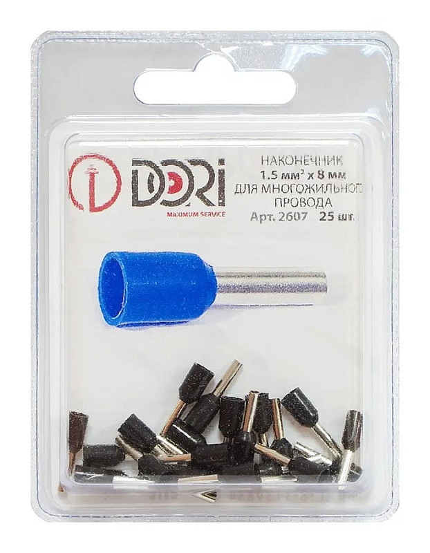 2607 Наконечник штыревой НШВИ 1,5 мм2 (25 шт)