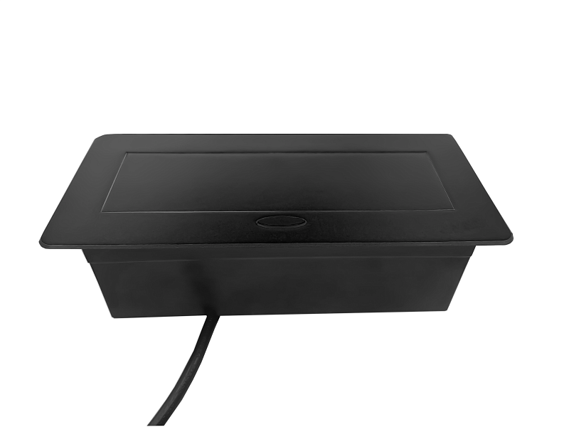 51729 Блок розеток Dori POP UP 2+USB-A+USB-C, выдвижной горизонтальный чёрный