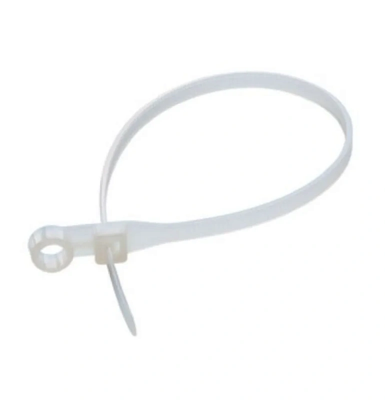 15941 Хомут нейлоновый с монтажным отверстием DORI 3,6*200, белый, 100шт/уп