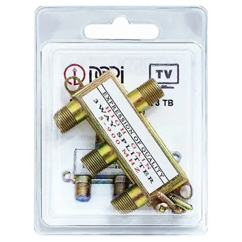 2301-1 Разветвитель на 3 TV (5-1000 MHz) на F эконом блистер