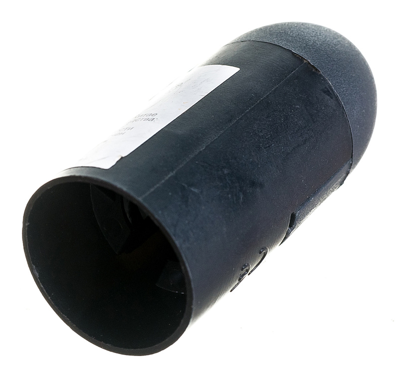 45267 Патрон Е-14, пластиковый (черный),  1шт