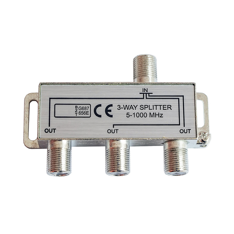 2301 Разветвитель на 3 TV (5-1000 MHz) на F блистер
