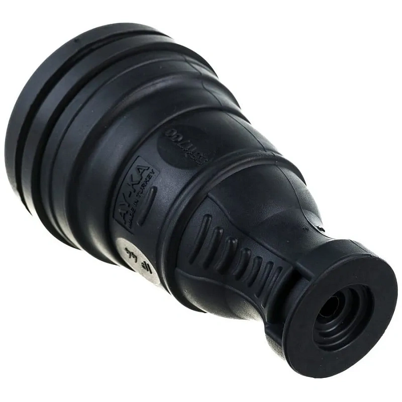 68262 Гнездо штепсельное с/з каучуковое черное