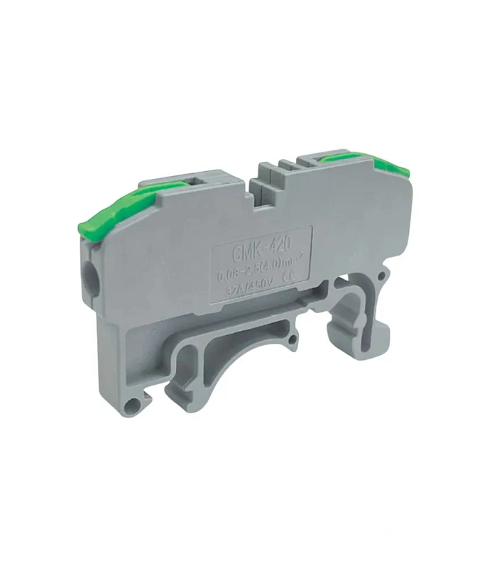 52610 Соединительная клемма Dori на дин рейку (CMK 420-2,5) проходная (0,08-2,5mm2), 32А, набор 3 цвета