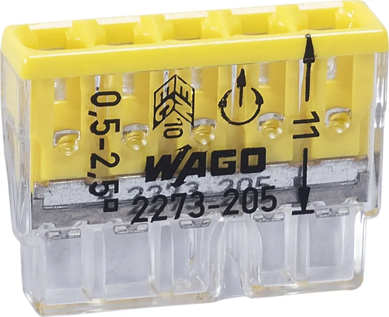 2668 Соединительная клемма 5-проводная (2273-205) 100 шт.