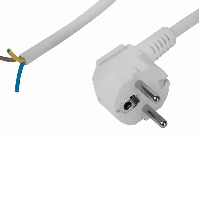 41672 Шнур ПВС 3х0,75 с вилкой  белый 7 м