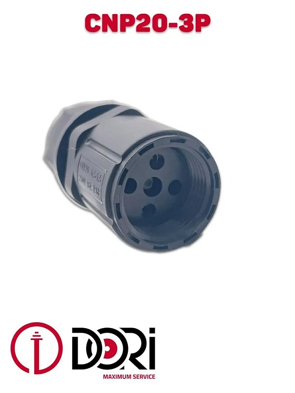 50654 Кабельный коннектор CNP20-3P (IP68) 1 шт. в пакете