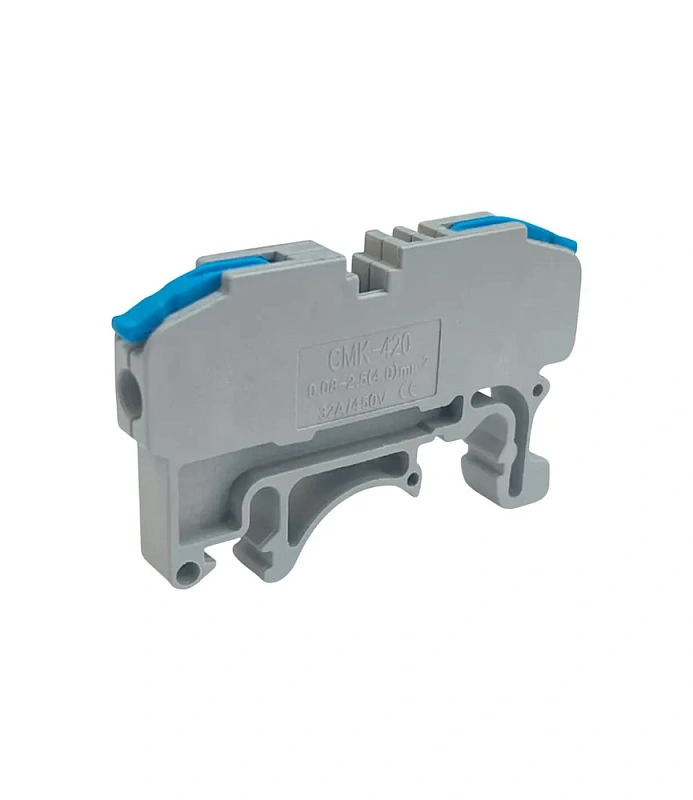 52610 Соединительная клемма Dori на дин рейку (CMK 420-2,5) проходная (0,08-2,5mm2), 32А, набор 3 цвета