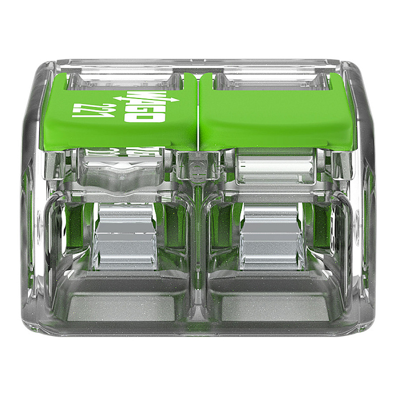 50265 Соединительная клемма WAGO (221-422) 2-х проводная 3 шт. блистер