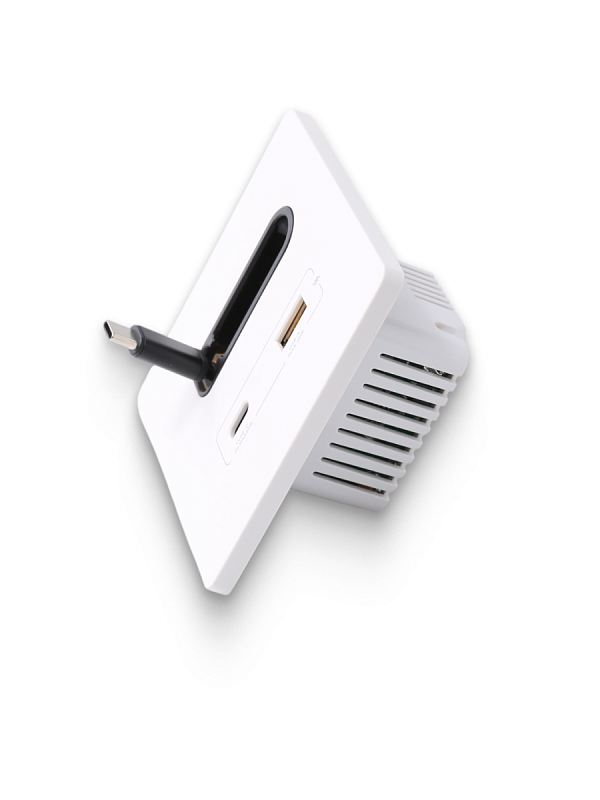 53310 Зарядное устройство DORI кабель Type-C + USB-A + Type-C, белый